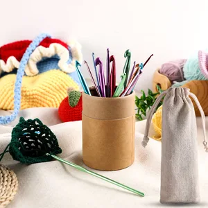 Tunesische Häkeln, Bambuskabelnadel, Bambusstricknadel, 3-10 mm karbonisiertes Körnchen, 23 Teile 6 Hauptverkäufe Croche Nadel Bambuskabel - №1