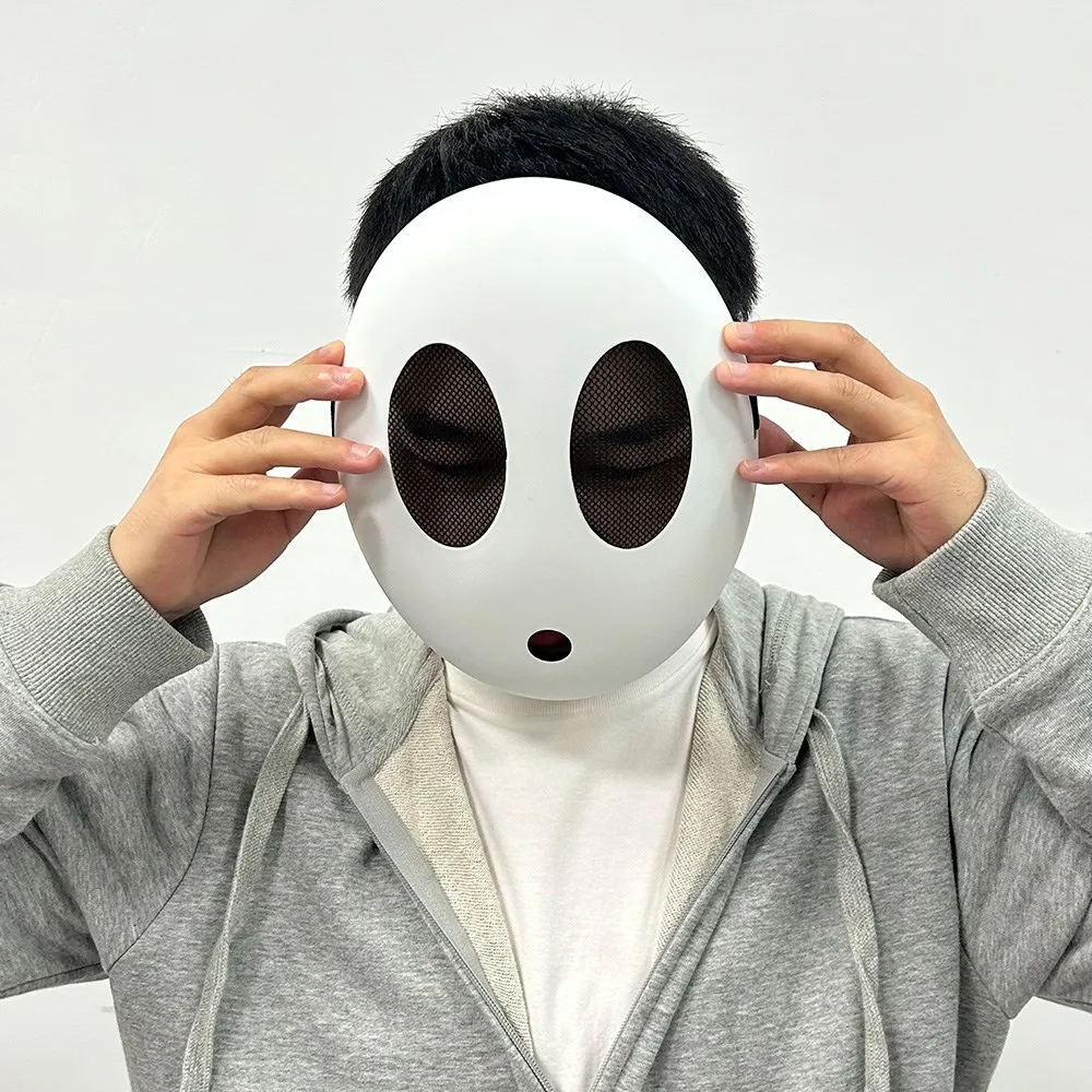 Game Bros Shy Guy Mask Cosplay Funny Cartoon Kid Boys Girls Adlut Thicken Plastick Masks Halloween Carnival Party Costume Props