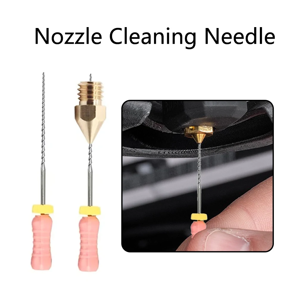 3D Printer Nozzle Cone Thread Cleaning Needle - Used for Clearing Blockages in Car Window Wipers, 3D Printer Nozzles, Shower Hea