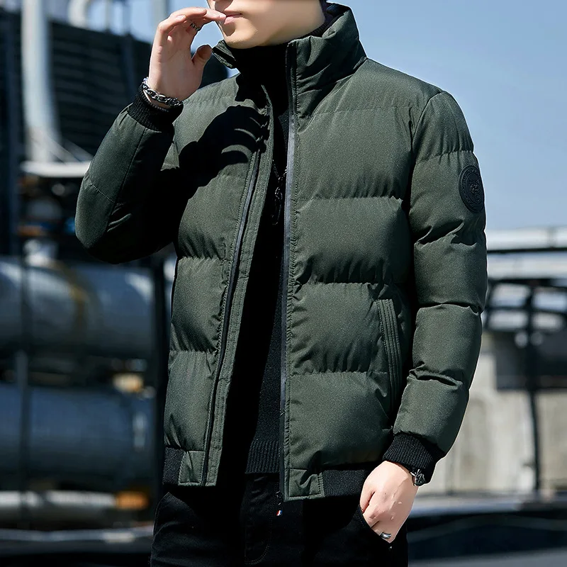 New Cotton-padded Men\'s Winter Padded Men\'s Winter Padded Padded Jacket With Cashmere Thickening Korean Version Coat