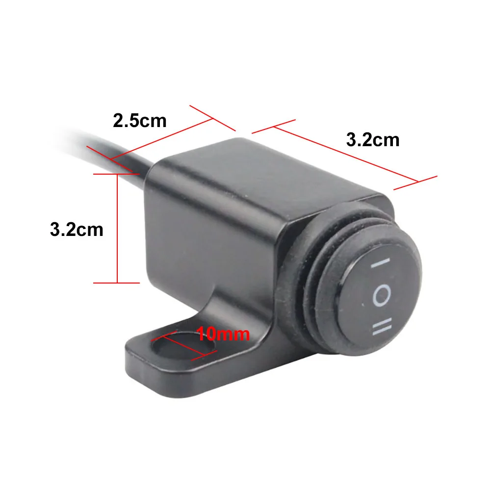 Waterproof Motorcycle Handlebar Headlight Switch Switch Fog Spotlight Mirror Mount Switches Flashing Multi-Function Switch