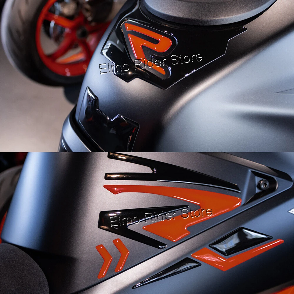 Motorcycle 3D Resin Protective Sticker Accessories Tank Pad Stickers For KTM 1390 Super Duke R+Evo- 2024