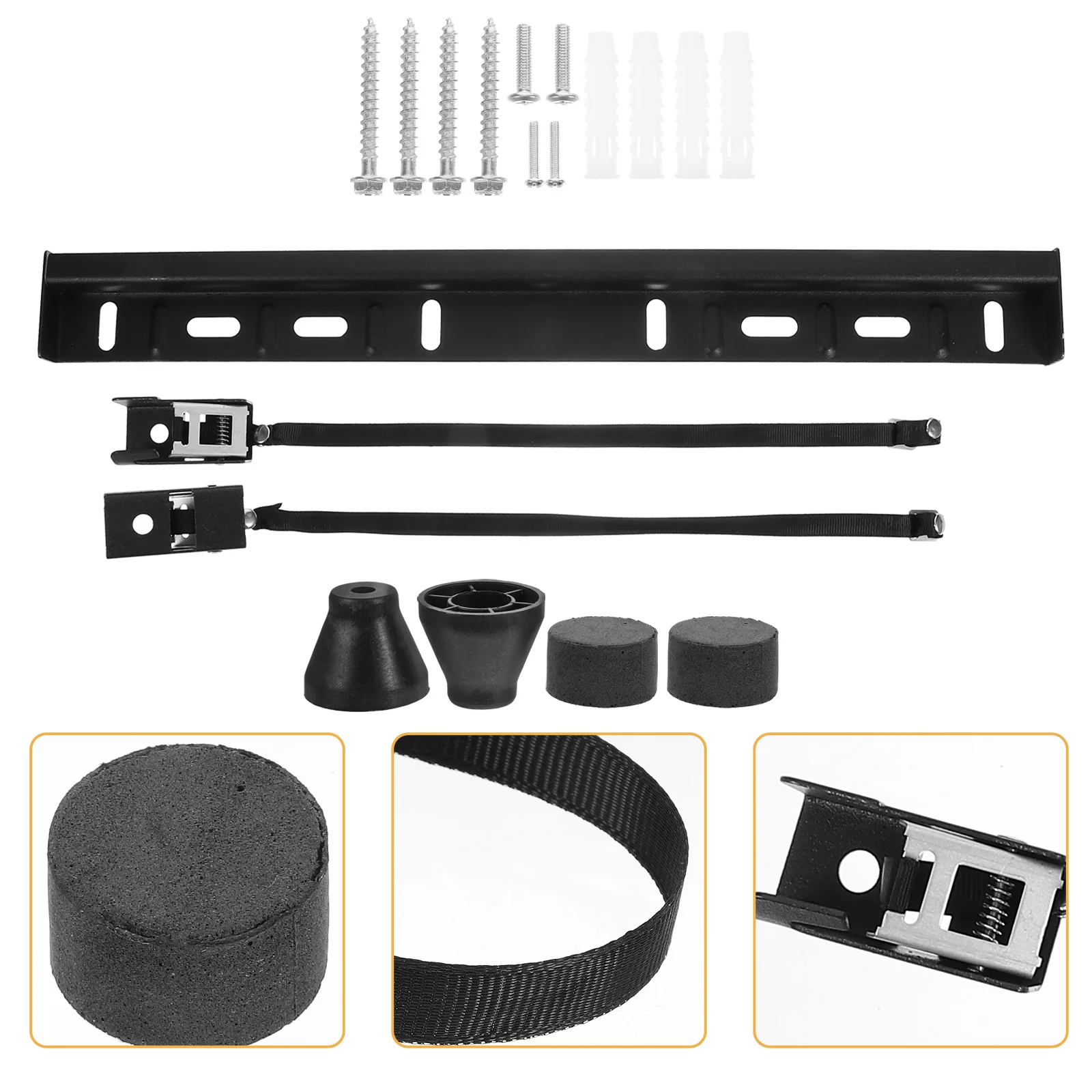 

1 set Wall Mount 32-65 Inch L-Shaped Bracket For Studless Mount No Drilling Renter Friendly Durable