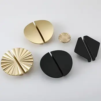 64MM zlaté půlměsícové kartáčované mosazné úchytky pro zásuvkové komody, kuchyňské skříňky, koupelnové nábytkové kování, zlaté úchytky pro zásuvky 10 nejlepší prodej úchytky a knoflíky zásuvek v kartáčované zlaté barvě - №6