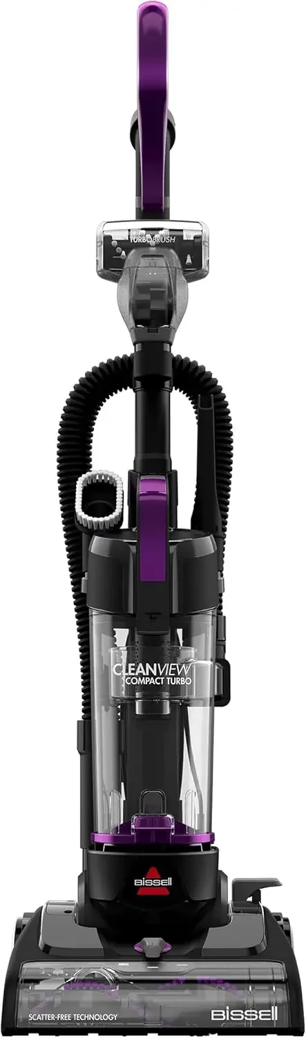 CleanView Compact Turbo Upright Vacuum with Quick Release Wand, Full Size Power, Compact Size for Apartments & Dorms, 3437F