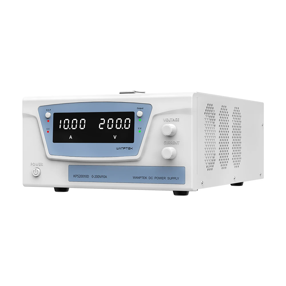 Wanptek KPS20010D 0-200V 0-10A 2000W Adjustable Laboratory High Power Digital Display Switching Dc Regulated Power Supply