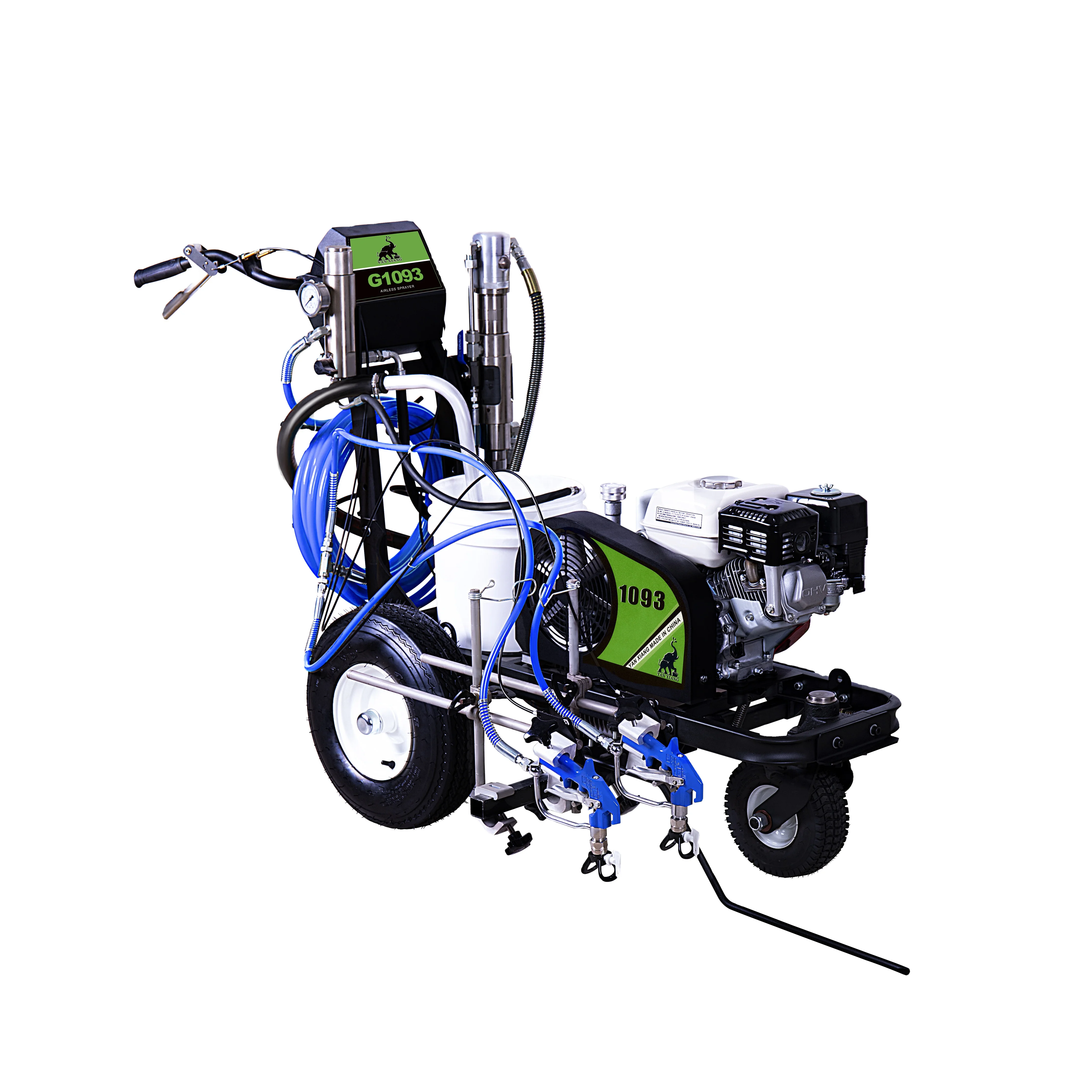 G1093 cold paint hand push airless roadline marking machine,road line marking machine airless paint sprayer with Honda engine