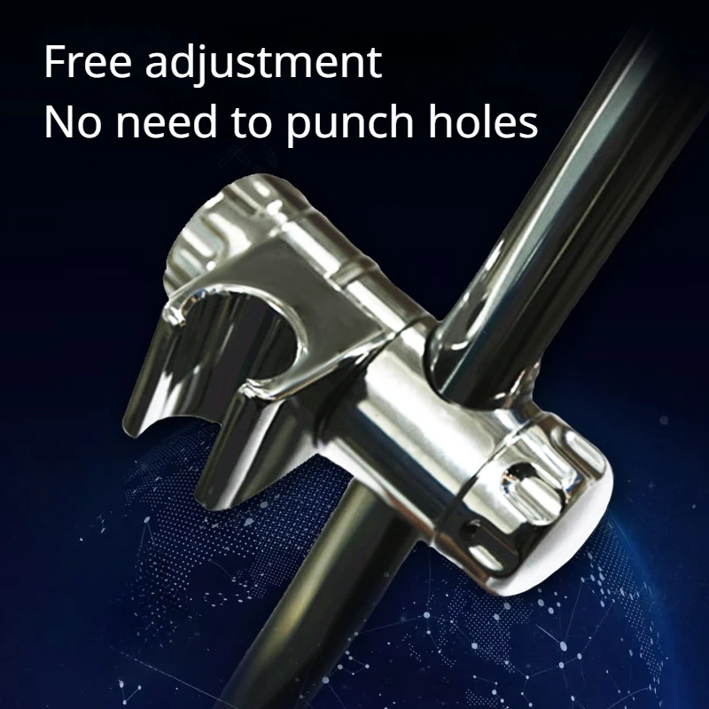 Household Shower Lifting Rod Bracket Bathroom Set Accessories Plastic Electroplating Shower Head Pendant