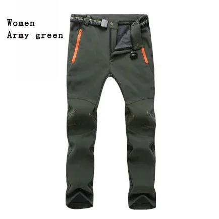 

Womens Mens Waterproof Outdoor Camping Softshell Pants UV Quick Dry Hunting Climbing Fishing Polar Fleece