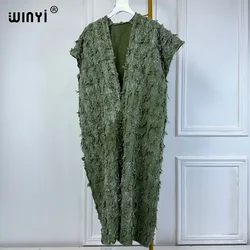 WINYI Original Tie-dyed old loose denim jumpsuit