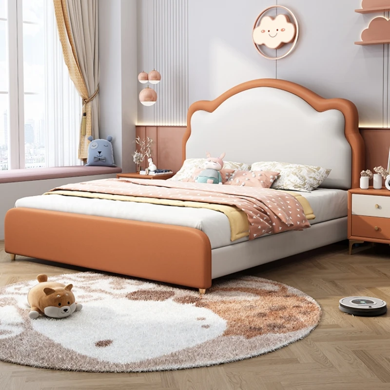 

Wood Modern Headboard Frame Bed European Pretty Unique Kids Living Room Beds Children Modern Camas Infantiles Bedroom Furniture