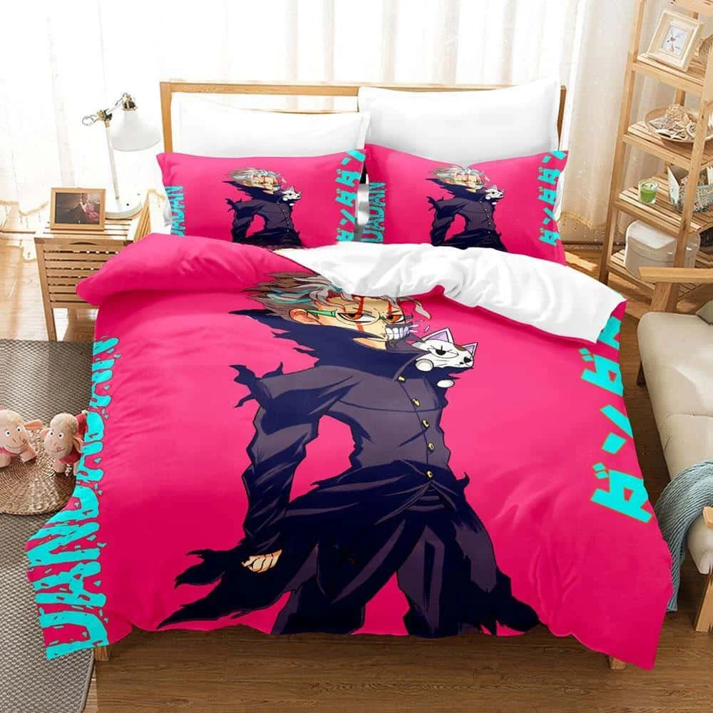 Dandadan Takakura Ken Bedding Set Single Twin Full Queen King Size Bed Set Adult Kid Bedroom Duvet cover Sets Anime Bed Sheet