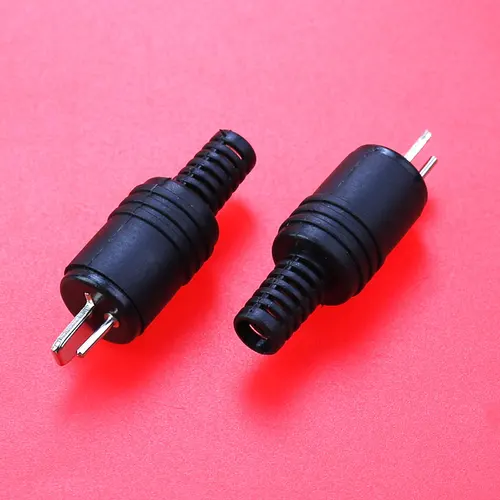 Imagen 2 del producto Cltgxdd 1/5/10 piezas negro 2 pines macho hembra enchufe altavoz conector HiFi alimentación Audio lámpara señal enchufe adaptadores