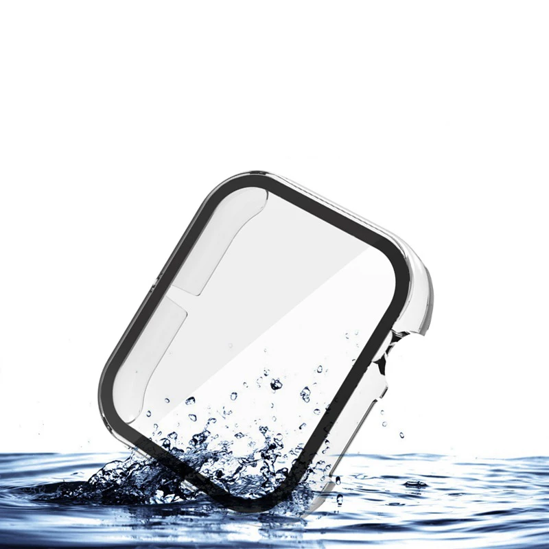 Pellicola proteggi schermo in vetro con bordo rigido Custodia full frame per smartwatch per Honor Watch 5/4 Accessori protettivi per copertura paraurti