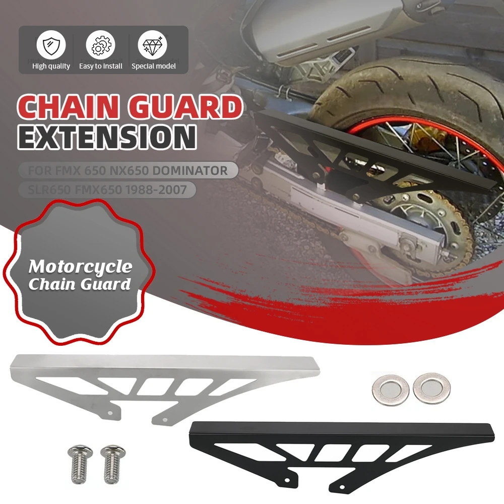 

Chain Protector Guard Cover Motorcycle Accessories Chain Guard For Honda FMX 650 NX650 Dominator SLR650 FMX650 1988-2000-2007