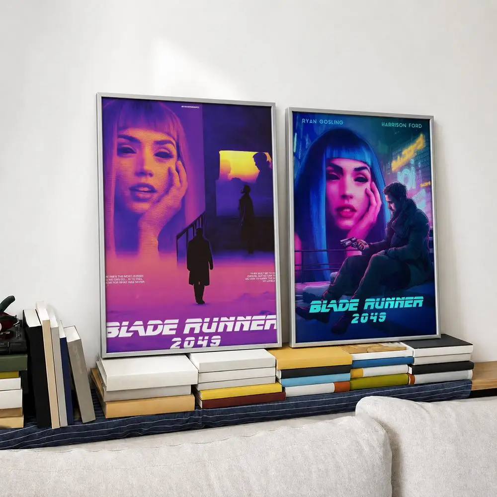 Movie Blade Runner 2049 Poster Self‑Adhesive Waterproof PP Poster Coffee House Bar Wall Art Sticker Room Home Decor
