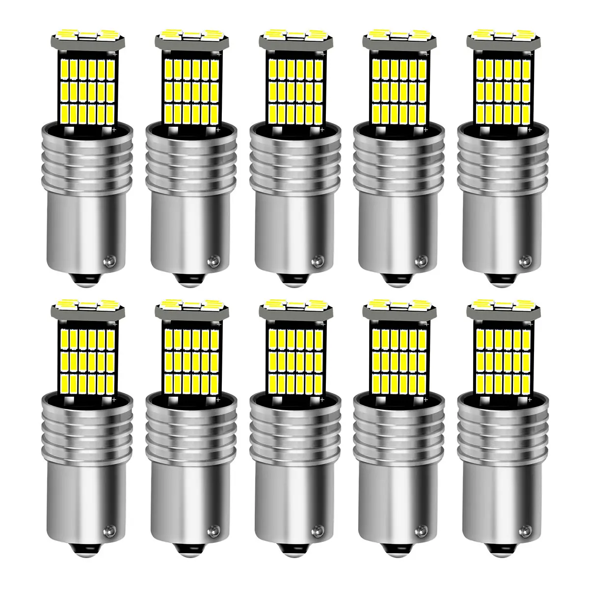 Superhelle 1156 BA15S 1157 BAY15D 4014 45 Chipsätze LED-Signallampen für Auto-Hinterrad-Blinker, Rückwärtsbremse, Lauflichter