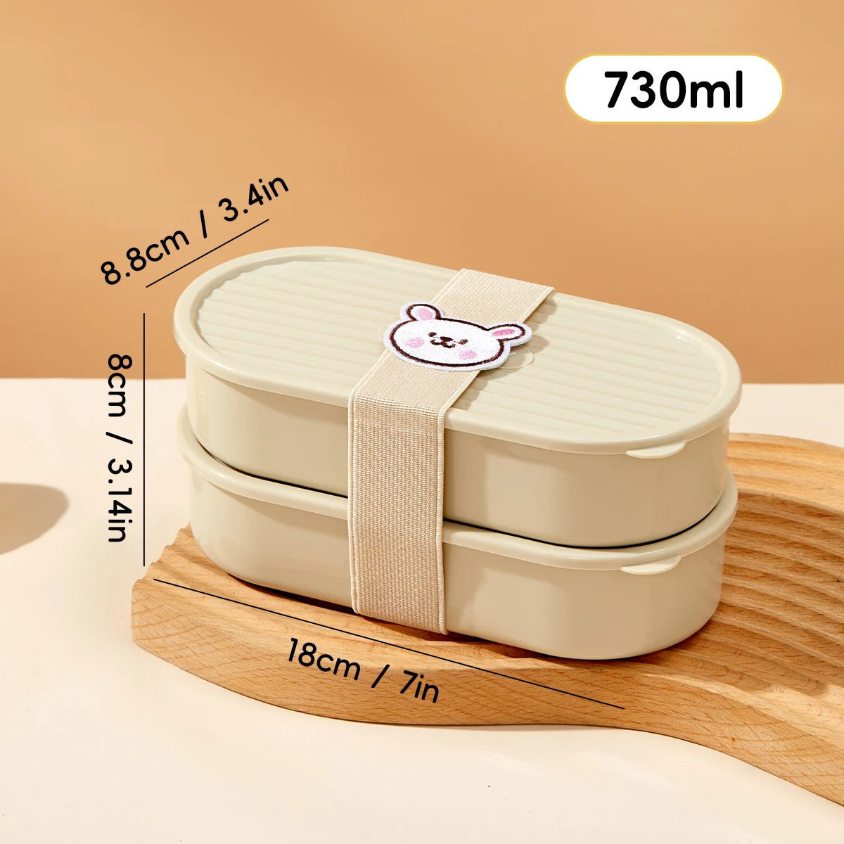 WORTHBUY Plastic lunchbox dubbellaagse voedselopslagcontainer camping picknick draagbare verzegelde fruitsalade Bento Box magnetron