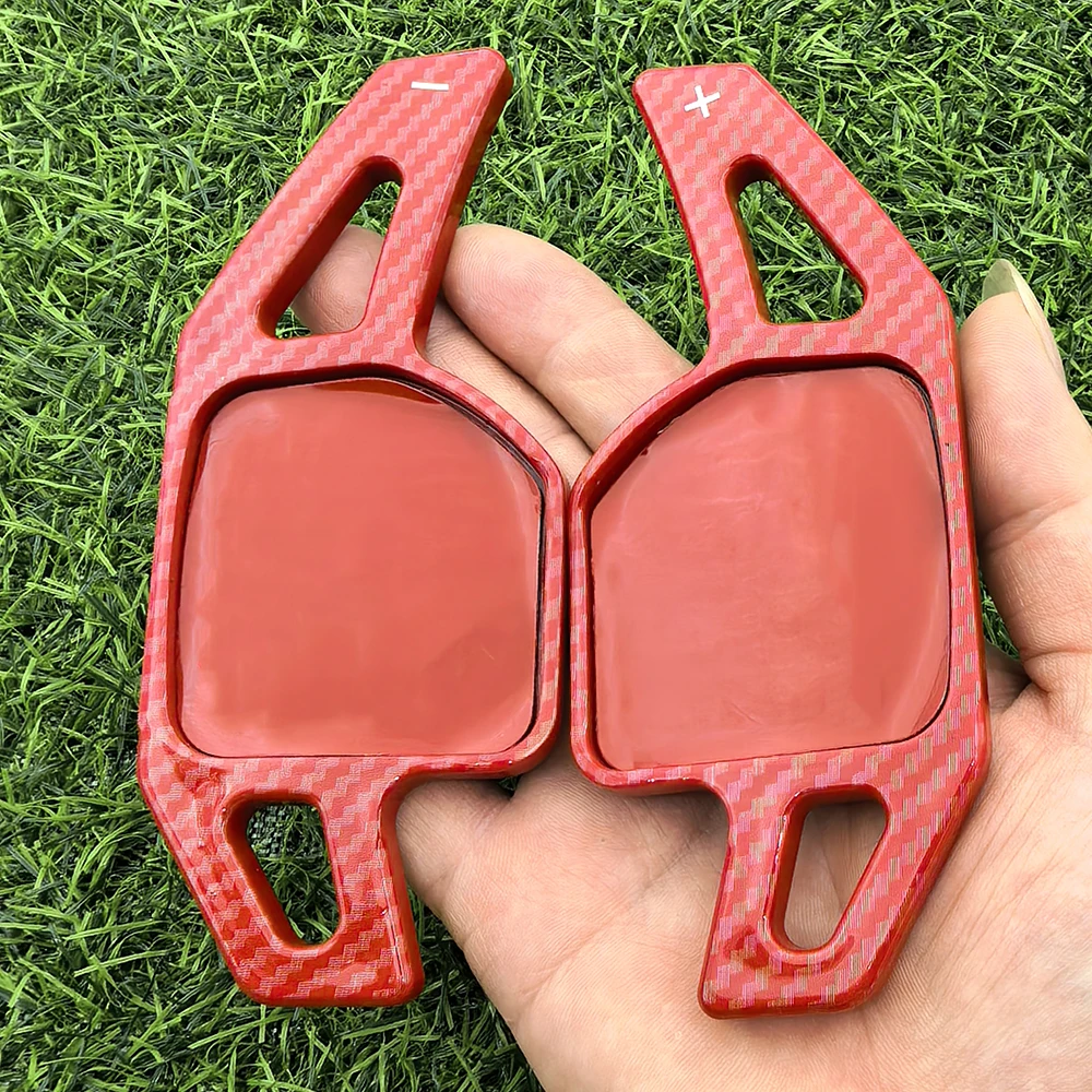 Alta qualidade 2 pçs volante do carro pá shift estender extensão shifter para audi a3 s3 a4 s4 b8 a5 s5 a6 s6 a8 r8 q5 q7 tt