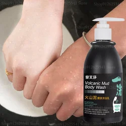 Cuidados com a pele do chuveiro da lavagem do corpo do alvejante rápido do creme da lavagem do corpo dos géis do chuveiro da lama vulcânica 250ml para o corpo do pé da mão