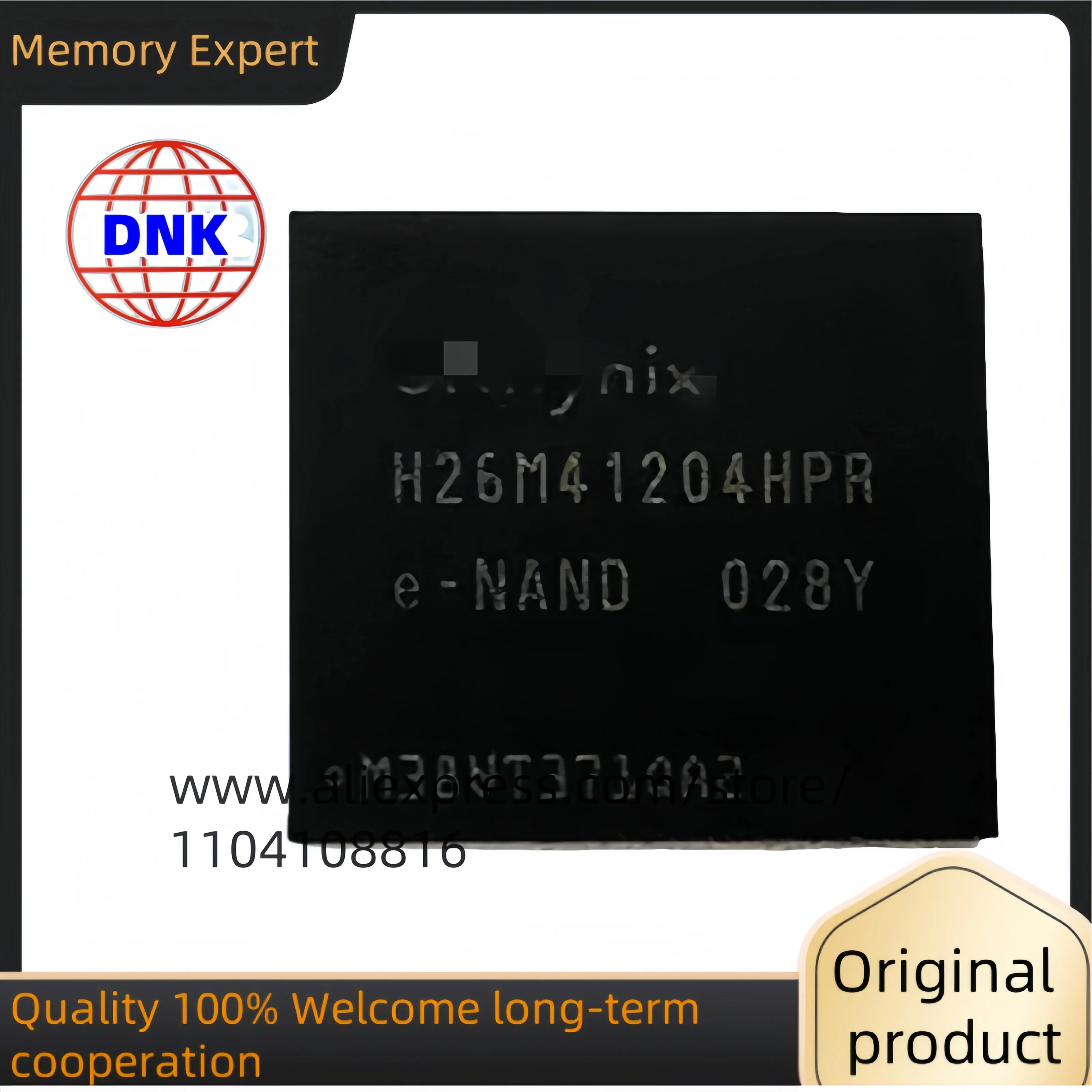 H26M41204HPR  Brand new and original BGA-153 8GB capacity flash memory chip IC