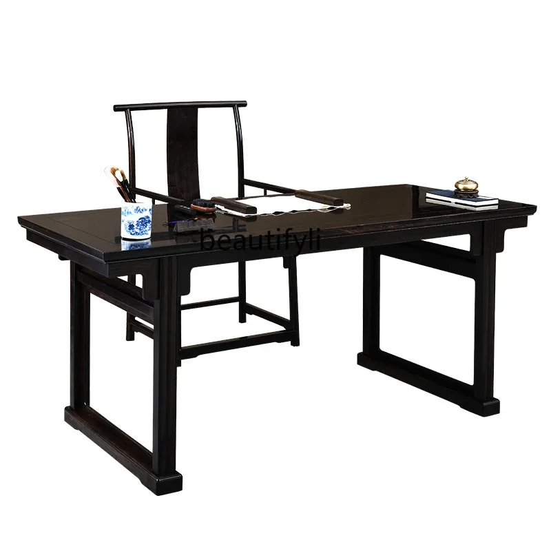 Asmt09 Painting Table Ming and Qing Calligraphy Table Ming Style Flat Long Narrow Table Chinese Desk Chair Calligraphy