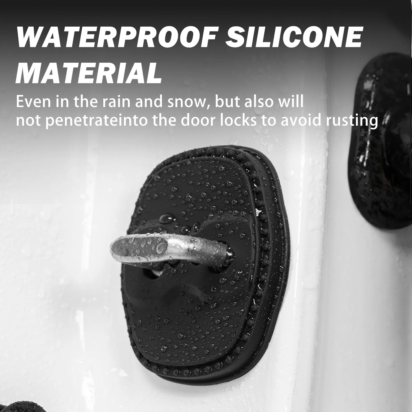 2/4 шт. силиконовый чехол для дверного замка автомобиля, защитный декоративный чехол для Changan Oshan X7 2020-2022