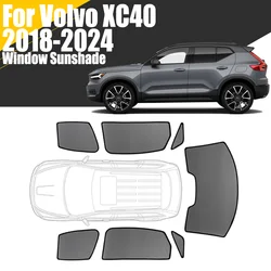 Custom Magnetic Car Window Sunshade For Volvo XC40 2018 - 2024 Curtain Mesh Front Windshield 2019 2020 2021 2022 2023