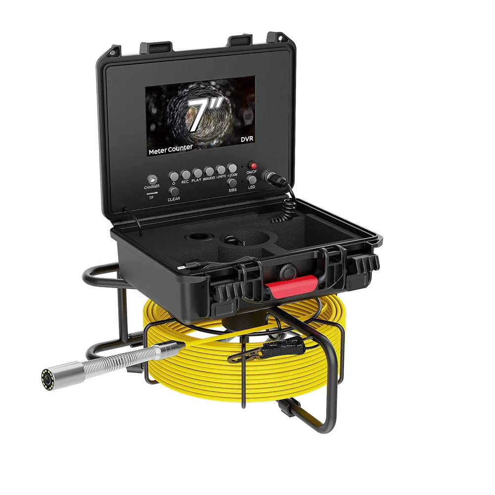 7 بوصة فائقة الدقة المنظار الصناعي اللاسلكي واي فاي/DVR عداد المسافة الأنابيب فحص المجاري كاميرا فيديو كاميرا تناظرية #6