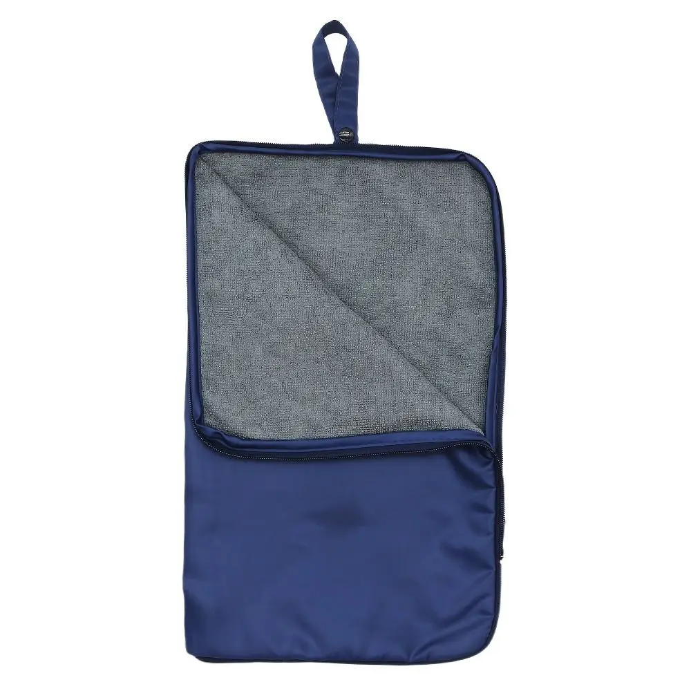 Zipper Closure Towel Wet Bag Snap Handle Solid Color Pool Foot Cleaning Cloths Leakproof Waterproof Wet Bag for Swimsuit Gym