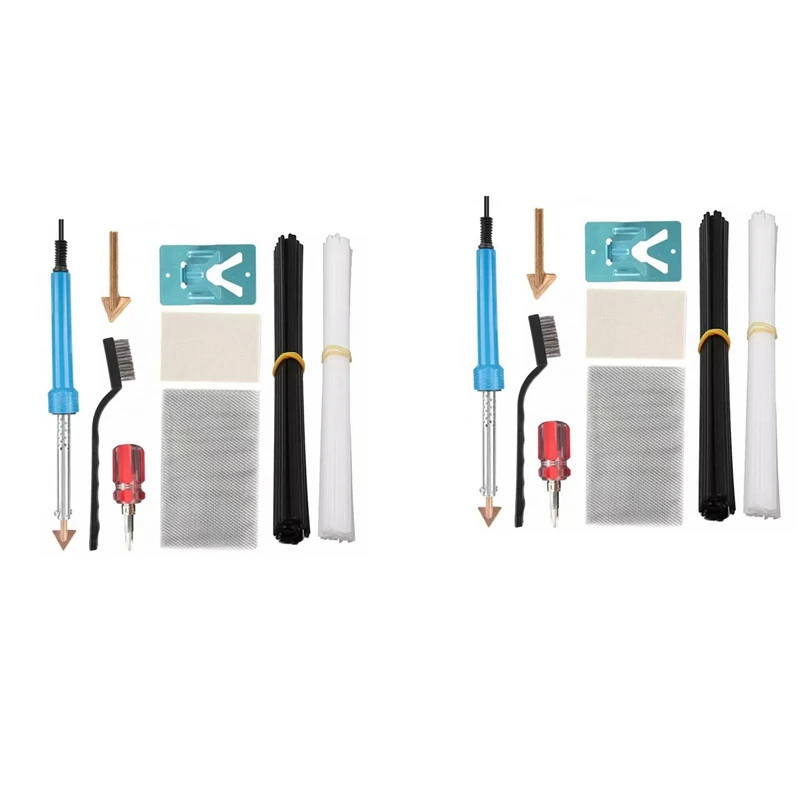 

Комплект для сварки пластика, 80 Вт, комплект для ремонта автомобильной сварки для ремонта бампера, каяка, паяльная паяльная станция, инструмент для ремонта тепла-ABNF