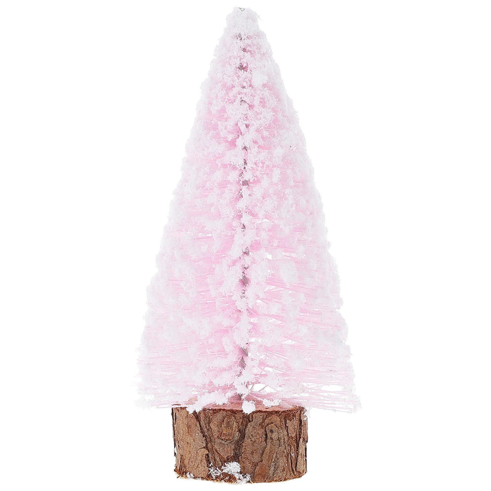 

Bottle Brush Christmas Trees Ornaments Crafts Pine Artificial Snow Frost For Tabletop Xmas Decor Winter Ornaments Home Crafts