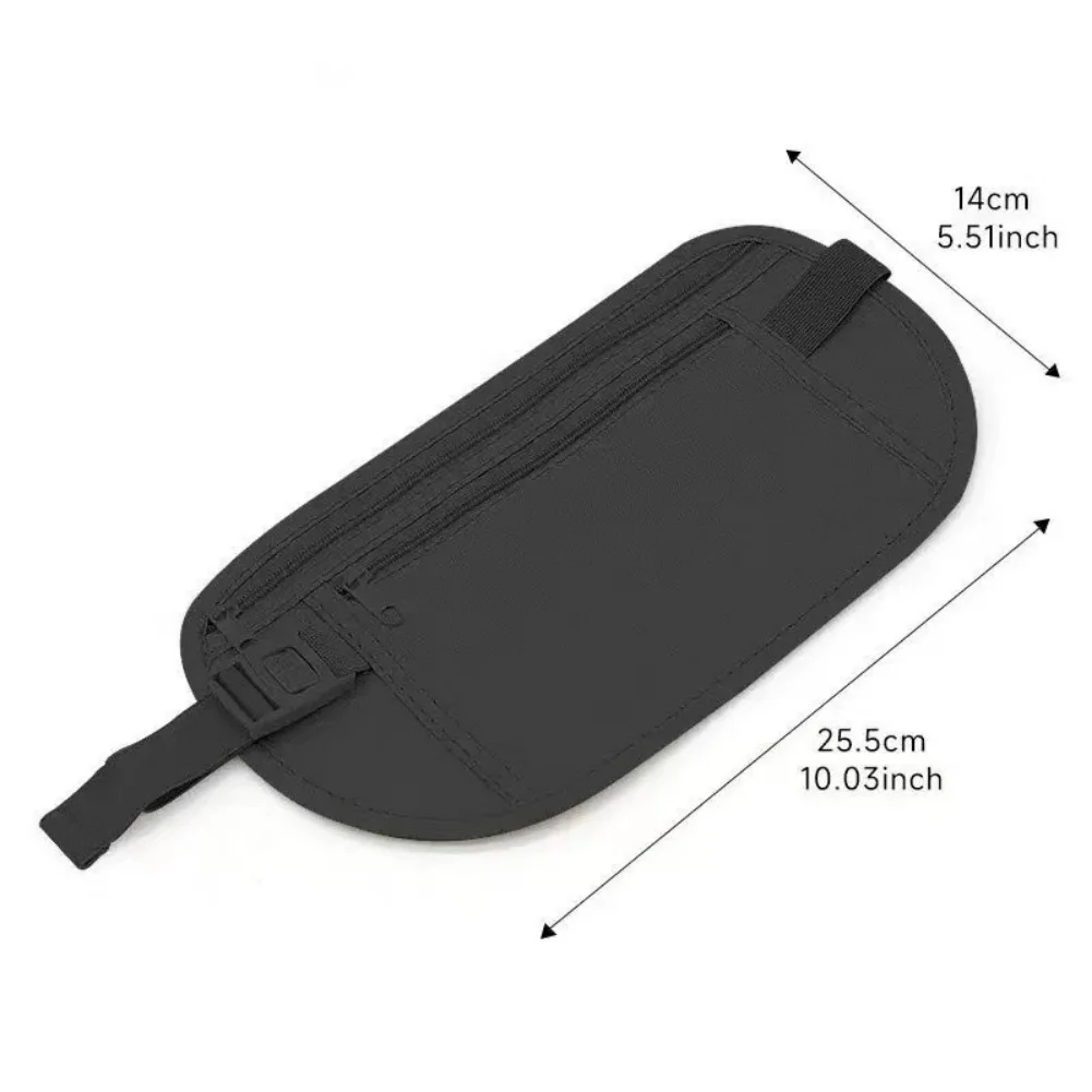 1PC Waist Packs Money Belt Hidden Security Running Bags Passport Holder Secure Hidden Travel Wallet Undercover Pack Waist Pouch