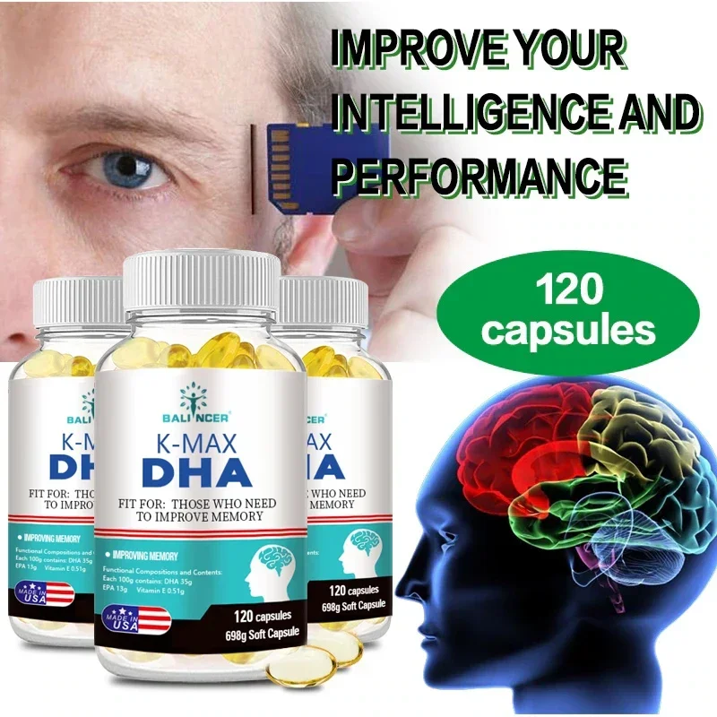 Balincer DHA Brain Supplement-Promotes Brain Health, Enhances Focus, Memory and Mental, IQ, Improves Thinking Skills