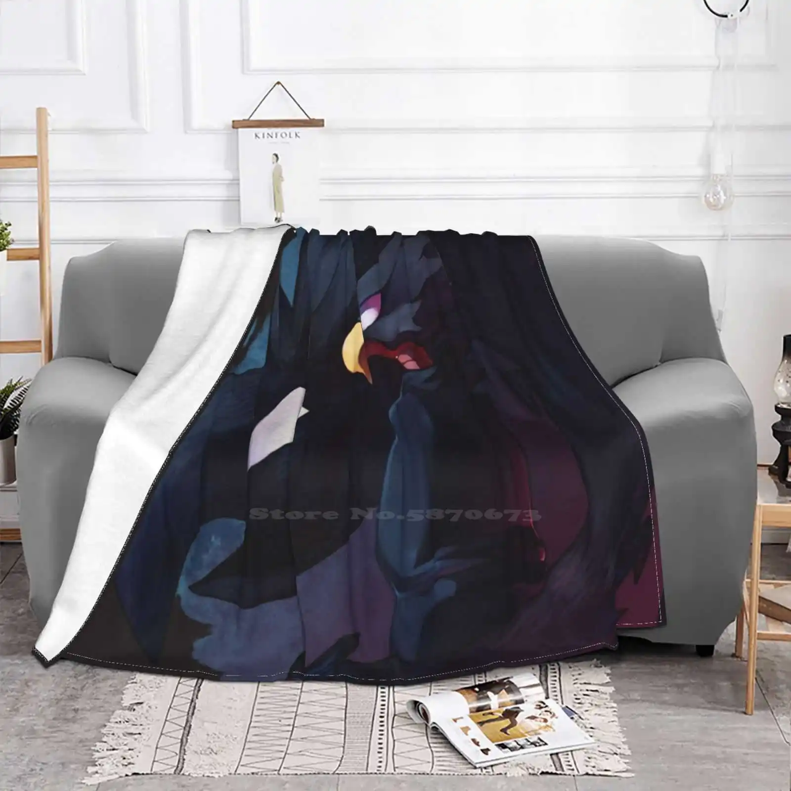 Fumikage Tokoyami Fashion Soft Warm Flannel Blanket Boku No Hero My Academia Fumikage Tokoyami Allmight Mha Manga Japan Shadow