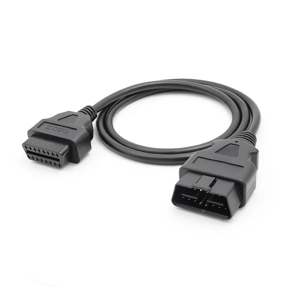 30/50/100/150/300/500CM 16 Pin Male to Female Plug  OBD2 Extension Cable ELM327 Connector Cable OBD 2 16pin Diagnostic interface