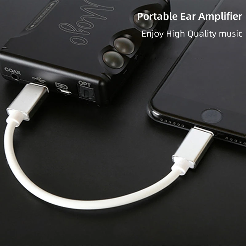 Ear Amplifier Decoder Lighting to Micro USB Decode Cable Android DAC Decoder Cable Systems Above IOS11 for iRig HD to AmpliTube