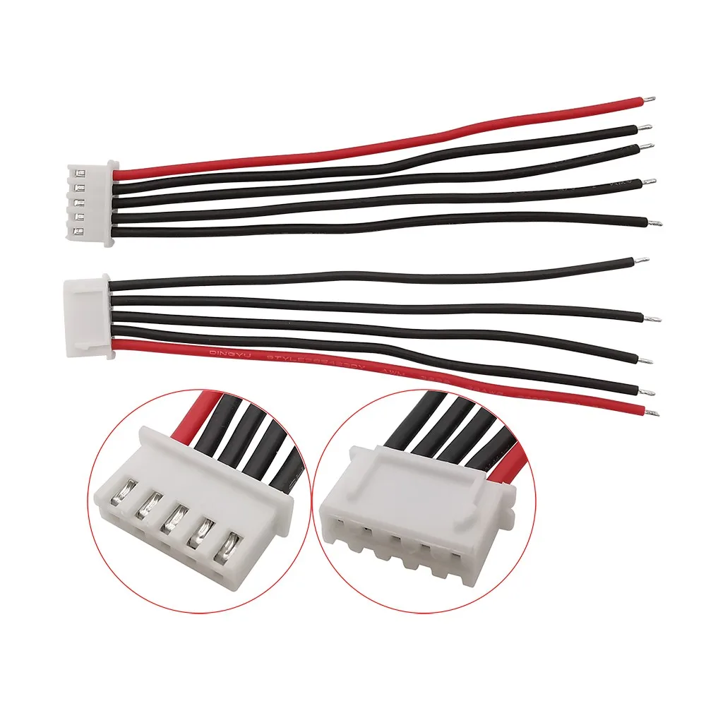 Lipo Battery Balance Charger Cable 22 Awg Silicone Wire 2s 3s 4s 6s For Rc Drone Car Helicopter Diy Accessory Connector Plug