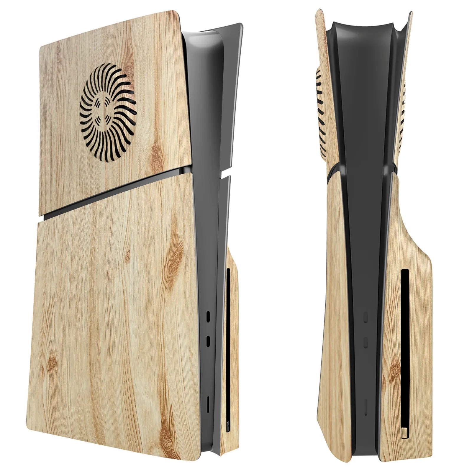 

Wood Grain Pattern With Ventilation Panel Is Suitable For The PS5 Slim Optical Drive Version Digital Version Game Console