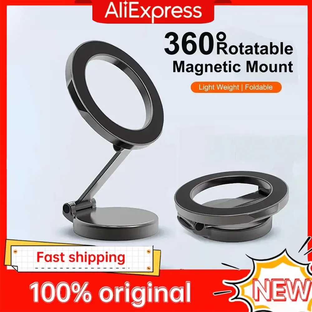 Starker magnetischer Handyhalter Auto 360° °   Drehbarer, verstellbarer Aufkleberhalter auf der Rückseite Magsafe für iPhone 15, Samsung, Xiaomi, universell