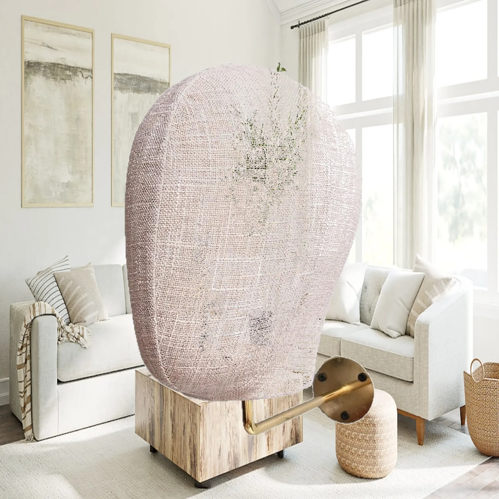 Wall-Mounted Hat Display Head Form Easy to Install Hat Display Head with Wall Hook Multipurpose Canvas Surface