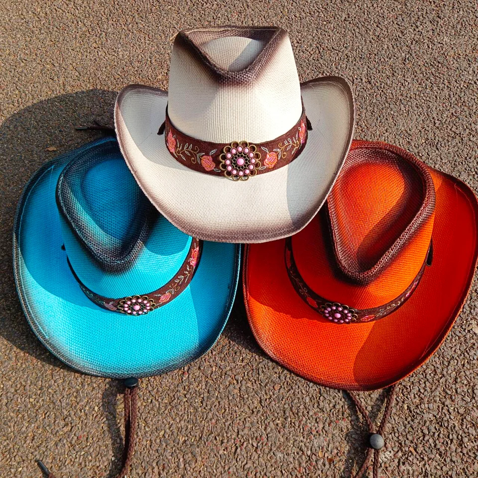 Chapeau de cow-boy occidental randonnée plage habiller accessoires
