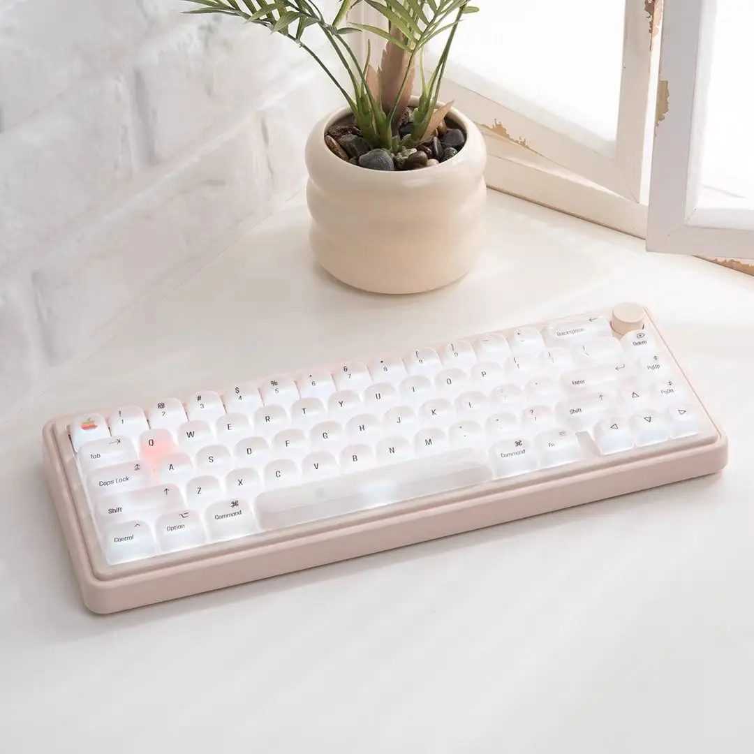 138 Keys Misty Through Ceramic Keycap Cute Keycaps MOA Profile PC Key Cap for MX Switch 64 68 75 87 Mechanical Keyboard