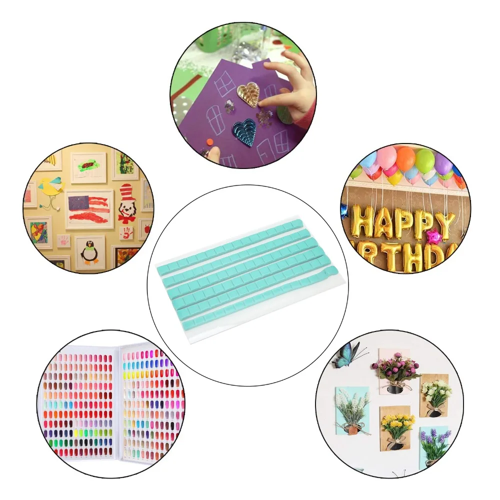 96 pieces per pack Green Nail Art Glue Clay Reusable feature Multipurpose use Nail Piece Fixing Clay Non-marking And removable