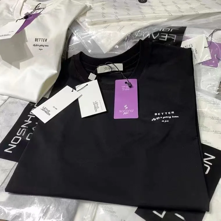 

Italian Luxury Summer ort Sve round Ne T-irt Smooth Anti-Wrinkle Casual ex Youth Faion Printed irt