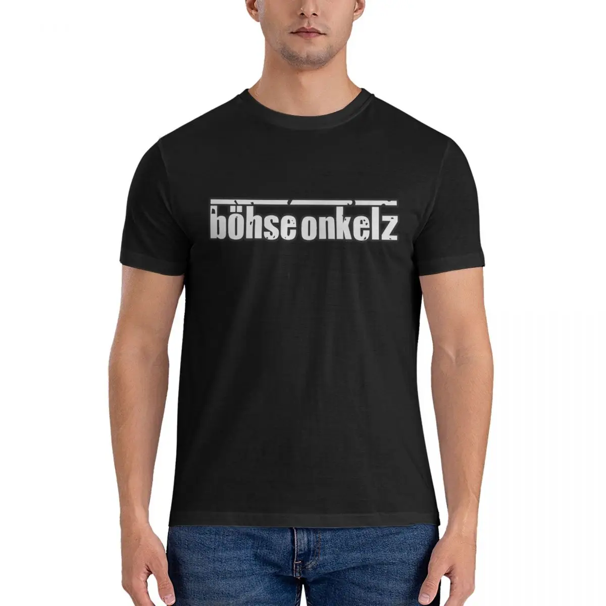 Novelty Bohse Onkelz Logo T-Shirt For Men Women 100%Cotton Short Sleeve Rock Music Round Neck Summer Tops Shirts