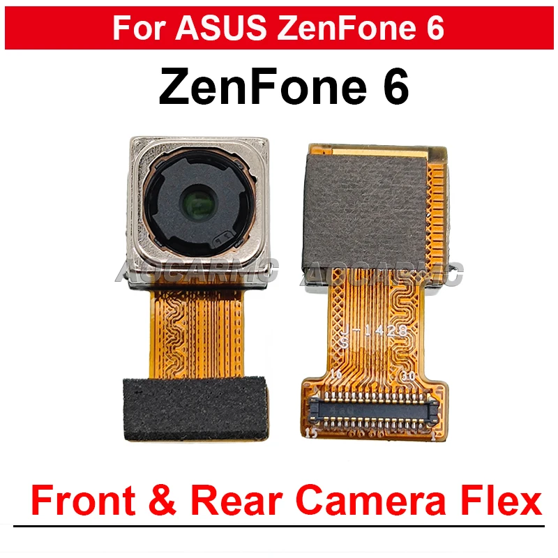 Для ASUS ZenFone 6 Z002 A600CG A601CG фронтальная камера гибкий и задний модуль большой камеры запасные части для ремонта