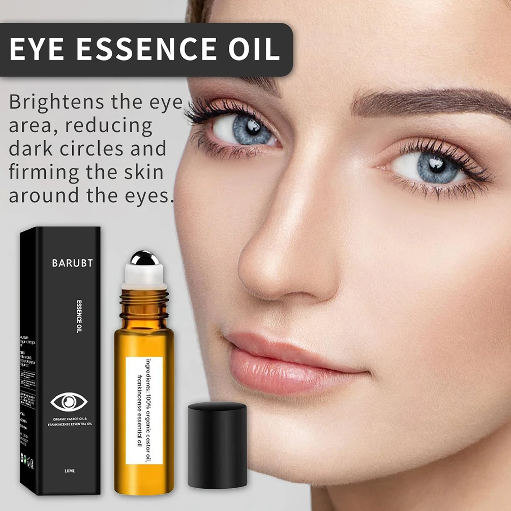 Essência de olho roll-on de 10ml, marca própria, hidrata firmeza, diminui linhas finas, olheiras, logotipo personalizado, maquiagem em massa, sem crueldade