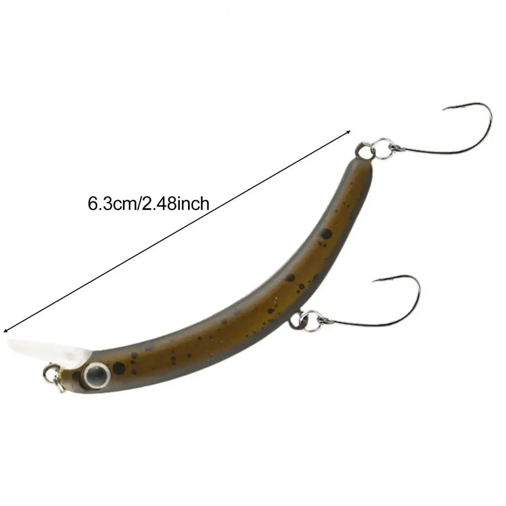 

Perch Fishing Lure Carved Minnow Fishing Lure with Tongue Hooks Long Casting Sinking Bait for Freshwater Trout Fishing 6.3cm/4g