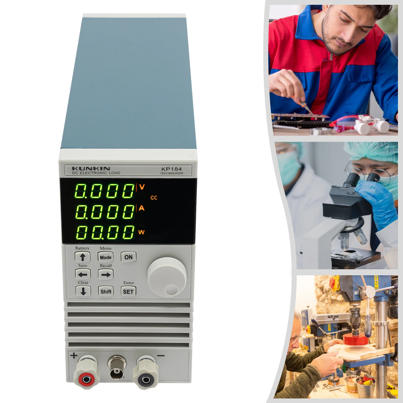 KP184 40A DC Single Channel Electronic Load Battery Capacity Tester RS232/RS485